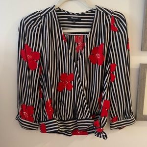 Madewell floral blouse